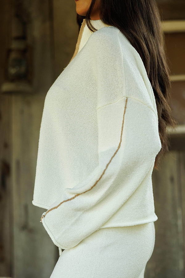 Cozy Zip-up Pullover & Pants Set