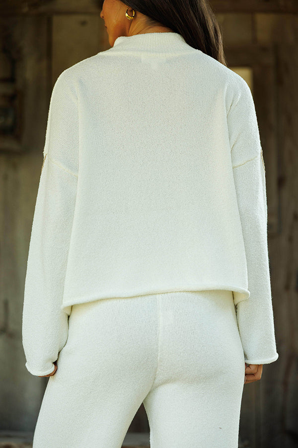 Cozy Zip-up Pullover & Pants Set