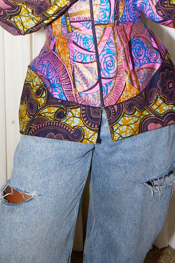 Street Side Ripped Straight Jeans