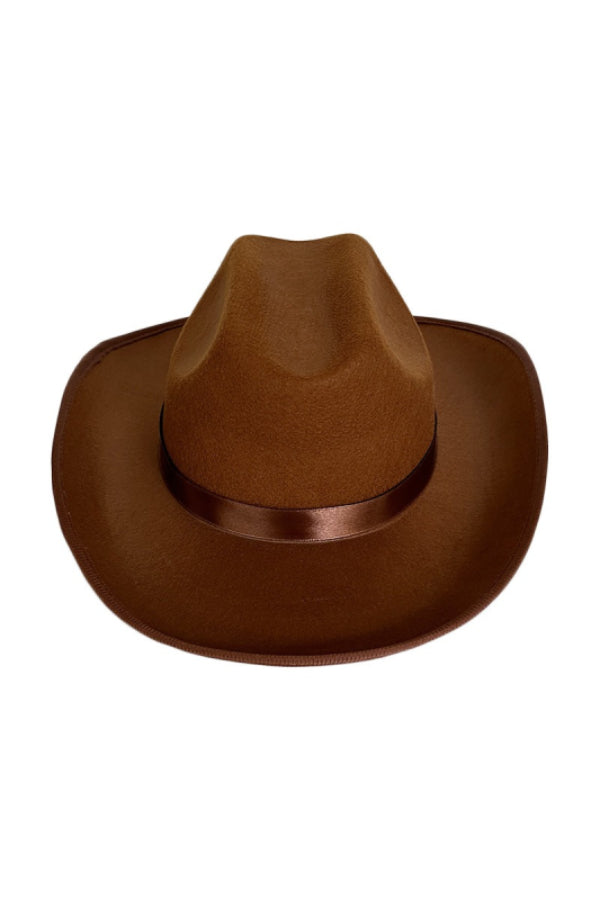 Western Style Felt Patchwork Ribbon Jazz Hat*