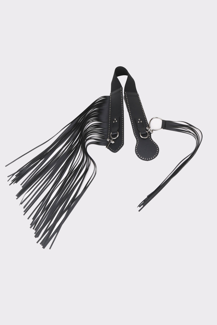 Western Style Metal Rivet Tassel Belt*