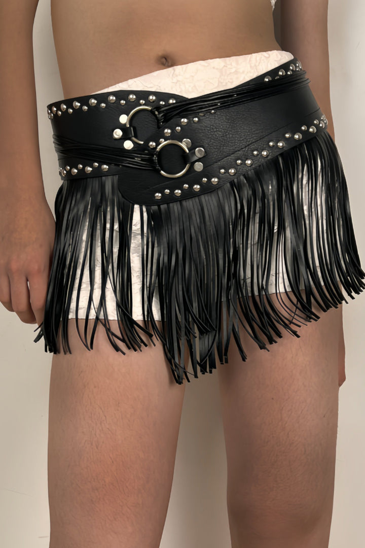 Western Style Tassel Wide Belt*
