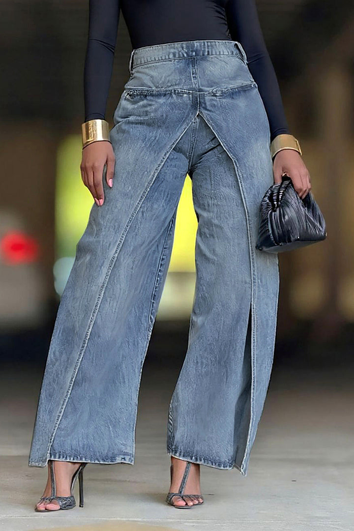 Fashionable Reversible Deconstructed Jeans*