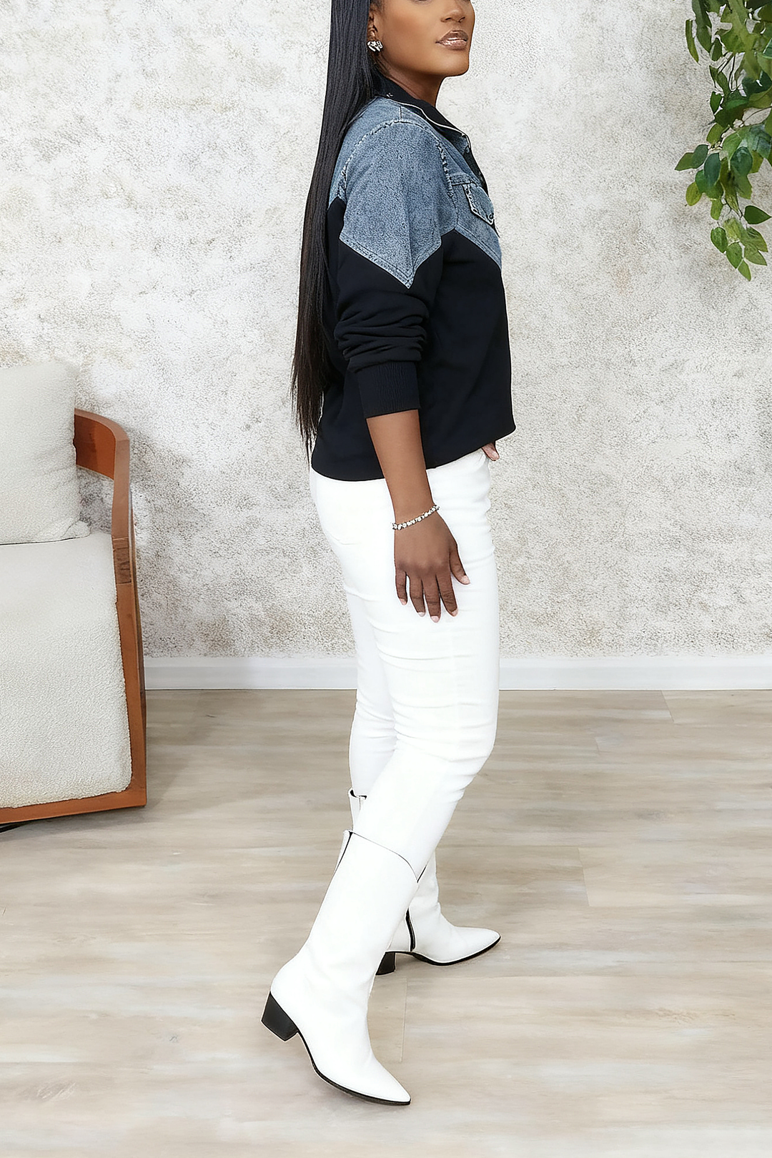 Casual Half Zip Flap Sweatshirt*