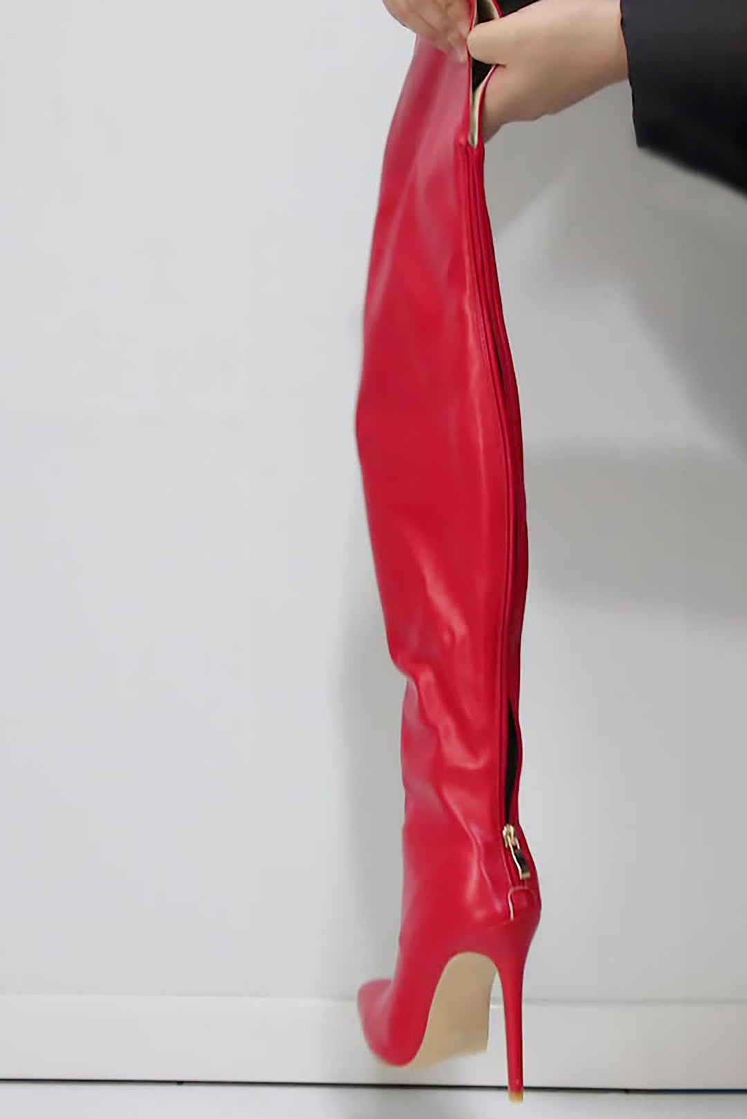 Personalized Over The Knee Solid High Heeled Boots*