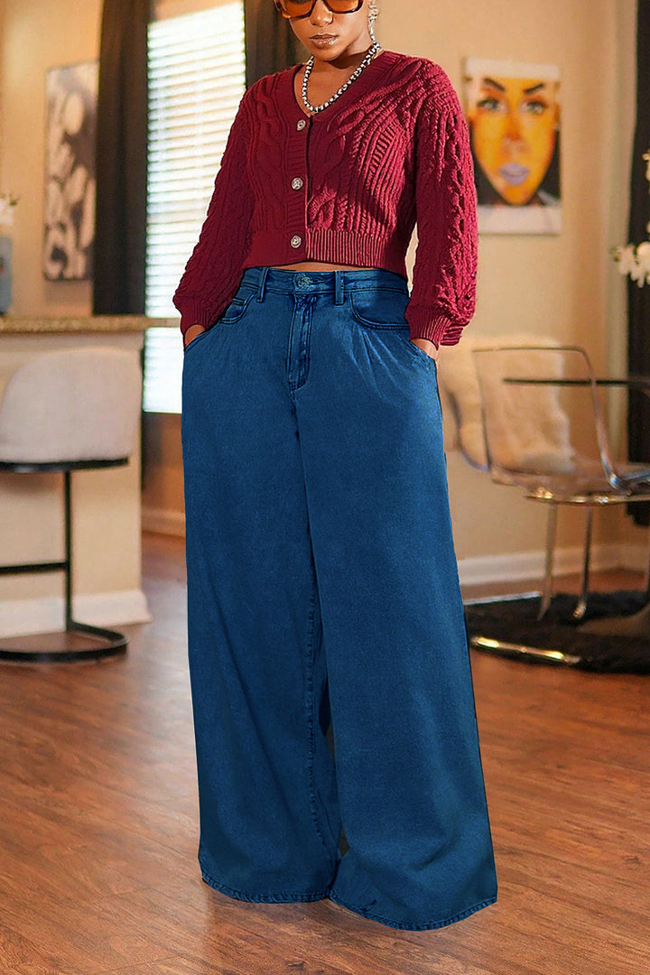 Casual And Comfortable Cable Knit Short Cardigan*