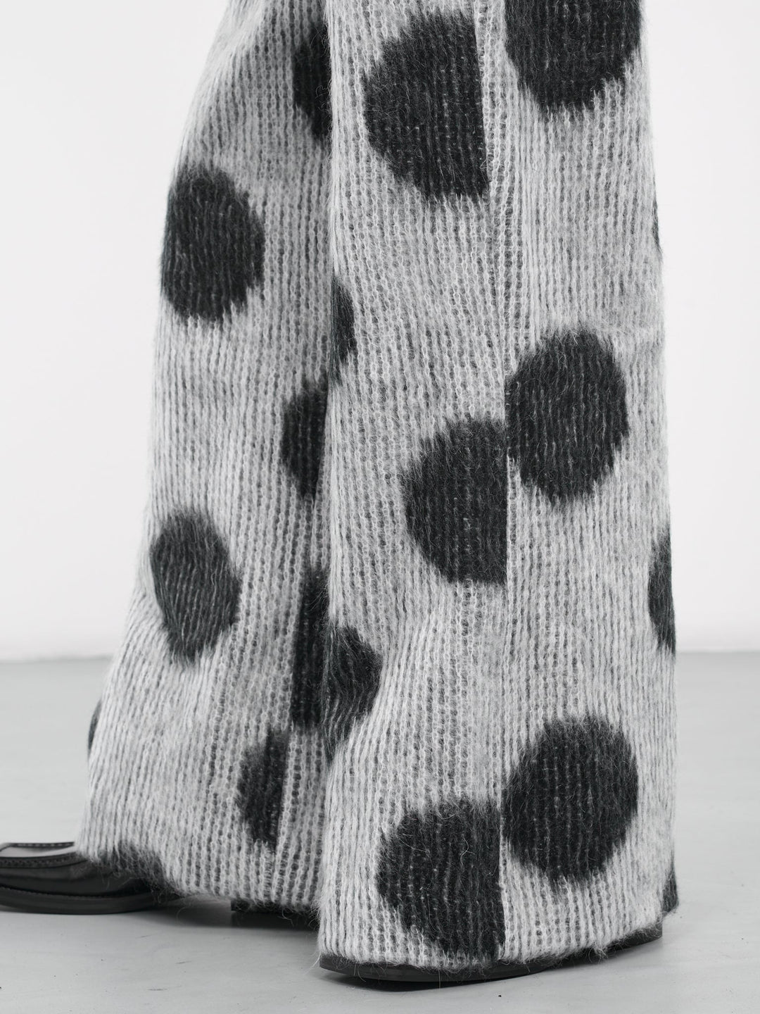 Retro Polka Dot Print Straight Leg Pants