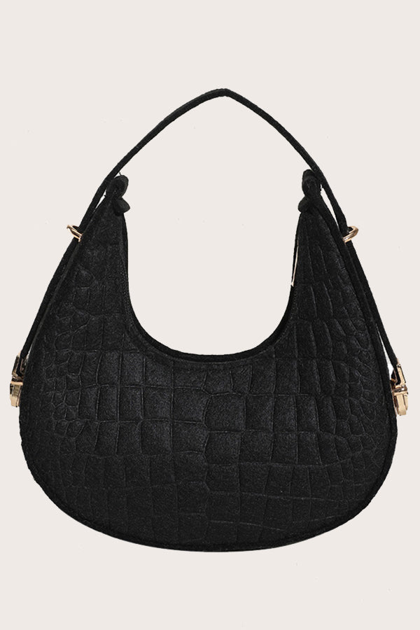 Stylish Textured Small Shoulder Bag
